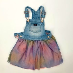 Jordache Overall dress rainbow size 3T